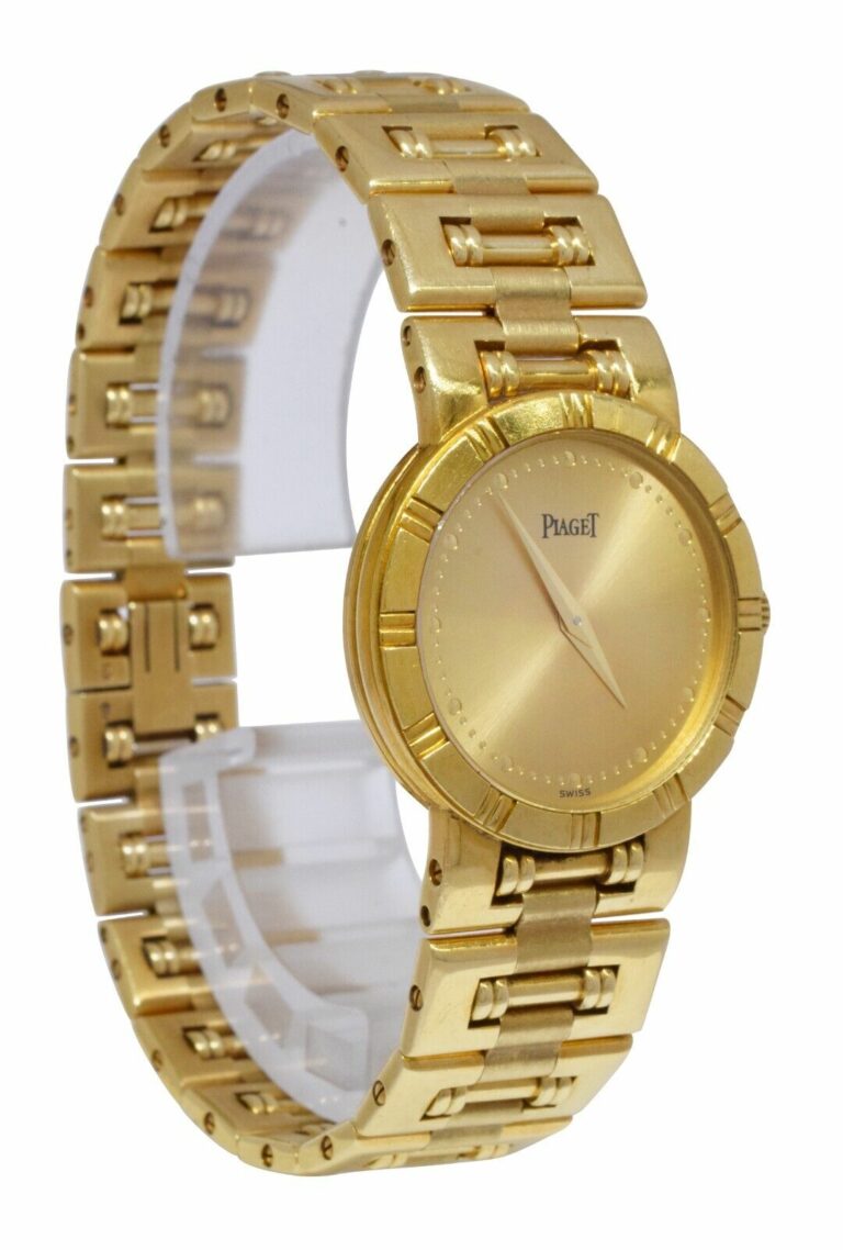 Piaget Dancer 18k Yellow Gold Champagne Ladies 23mm Quartz Watch 80563 K 81