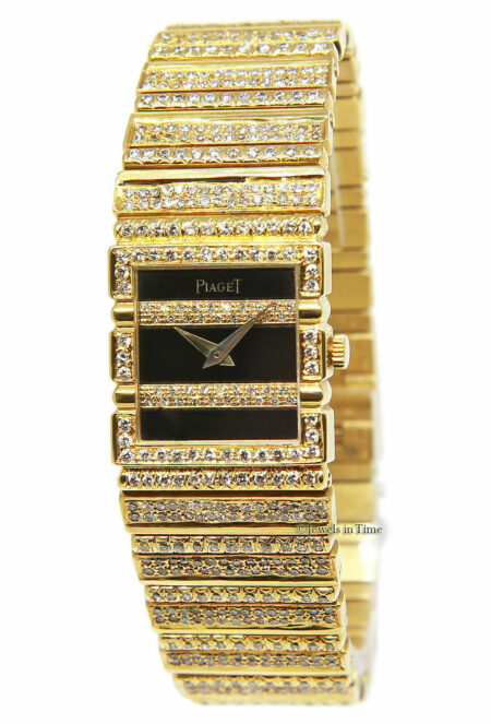 Piaget Ladies Polo 18k Yellow Gold Diamond Quartz Watch 8131 C 701