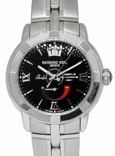 Raymond Weil Parsifal Steel Black Dial Mens 40mm Automatic Watch 2843-ST-00207