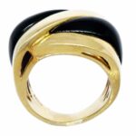 Ring Raima Contemporary Ladies 18k Gold 
Onyx 7.5