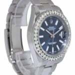 Rolex Datejust II Steel Blue Dial 
Diamond Bezel 41mm Watch +Card '15 116300