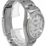 Rolex Datejust Steel Diamond Bezel Silver Jubilee Dial 36mm Watch U 16200