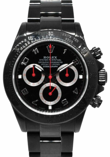 Rolex Daytona Chronograph Black PVD Steel Mens 40mm Watch F 116520