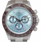 Rolex Daytona Steel Blue Dial Brown Ceramic Bezel Custom Mens 40mm Watch 116520