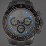 Rolex Daytona Steel Blue Dial Brown Ceramic Bezel Custom Mens 40mm Watch 116520