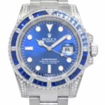 Rolex Submariner Date Steel Blue Dial Diamond 
Sapphire Watch + Papers 116610