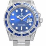 Rolex Submariner Date Steel Blue Dial Diamond 
Sapphire Watch + Papers 116610