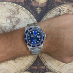 Rolex Submariner Date Steel Blue Dial Diamond 
Sapphire Watch 116610