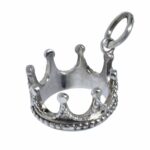 Tiffany 
Co 925 Sterling Silver 3D Princess Crown Charm Pendant