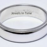 Tiffany 
Co. Platinum 6mm Wedding Band Ring Size 10.5