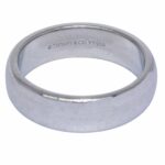 Tiffany 
Co. Platinum 6mm Wedding Band Ring Size 7.75