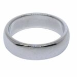 Tiffany 
Co. Platinum 6mm Wedding Band Ring Size 7.75