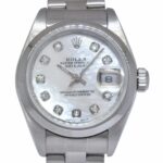 Rolex Datejust Steel MOP Diamond Dial Ladies 26mm Watch Y 79160