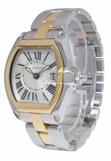 Cartier Roadster 18k Yellow Gold/Steel Ladies Quartz Watch W62026Y4 2675