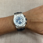 Audemars Piguet Royal Oak Offshore Chrono Navy Blue Panda 42mm Watch 26170ST