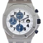 Audemars Piguet Royal Oak Offshore Chrono Navy Blue Panda 42mm Watch 26170ST