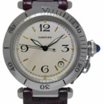 Cartier Pasha Diver Steel Silver Dial Mens 38mm Automatic Watch W3100655