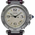 Cartier Pasha Diver Steel Silver Dial Mens 38mm Automatic Watch W3100655