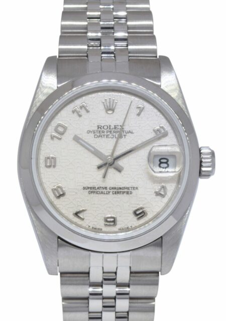 Rolex Datejust Steel Ivory Jubilee Dial Ladies 31mm Oyster Watch N 68240