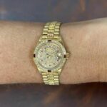 Rolex Datejust President 18k Yellow Gold Diamond/Ruby Ladies 26mm Watch 69178