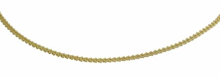 Faberge 18k Yellow Gold Curb Chain Link Necklace 16"