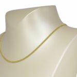 Faberge 18k Yellow Gold Curb Chain Link Necklace 16"