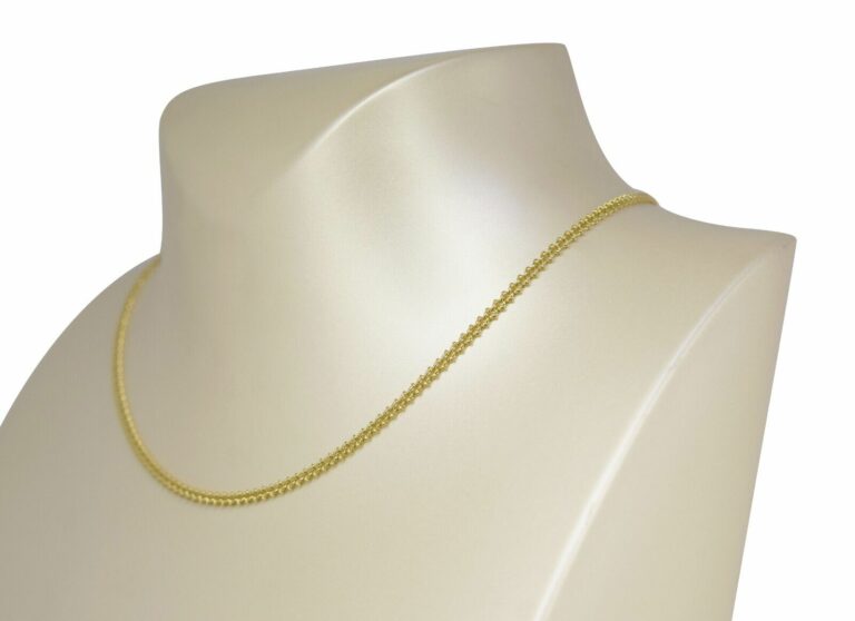 Faberge 18k Yellow Gold Curb Chain Link Necklace 16"