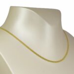 Faberge 18k Yellow Gold Curb Chain Link Necklace 16"