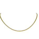 Faberge 18k Yellow Gold Curb Chain Link Necklace 16"