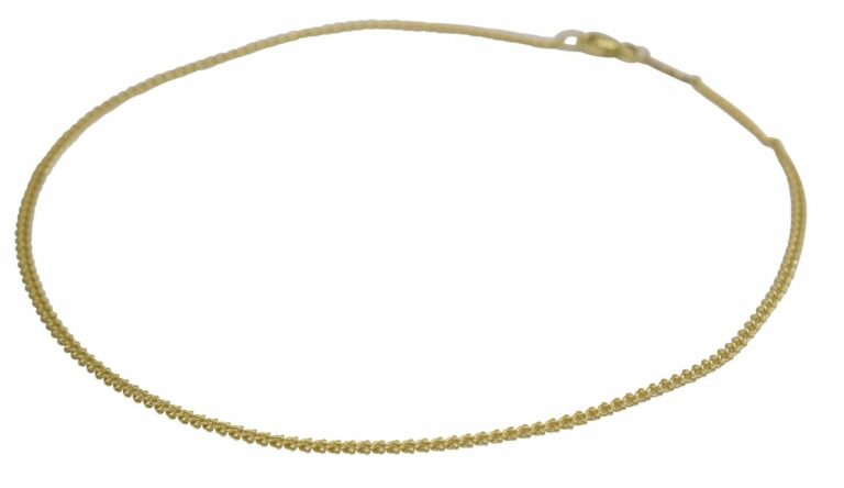 Faberge 18k Yellow Gold Curb Chain Link Necklace 16"