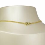 Faberge 18k Yellow Gold Curb Chain Link Necklace 16"