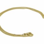 Faberge 18k Yellow Gold Curb Chain Link Necklace 16"