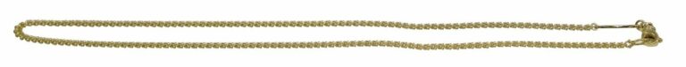 Faberge 18k Yellow Gold Curb Chain Link Necklace 16"