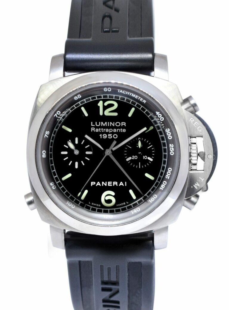 Panerai Luminor Rattrapante Chronograph PAM 213 Steel 44mm Watch B/P PAM00213