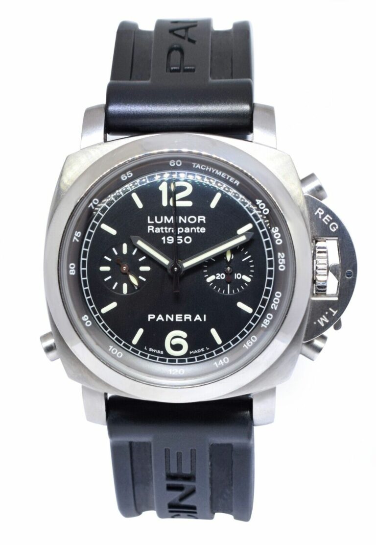 Panerai Luminor Rattrapante Chronograph PAM 213 Steel 44mm Watch B/P PAM00213