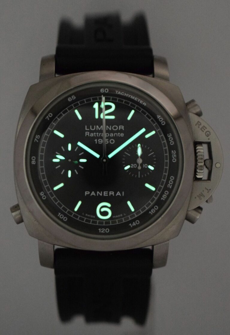 Panerai Luminor Rattrapante Chronograph PAM 213 Steel 44mm Watch B/P PAM00213