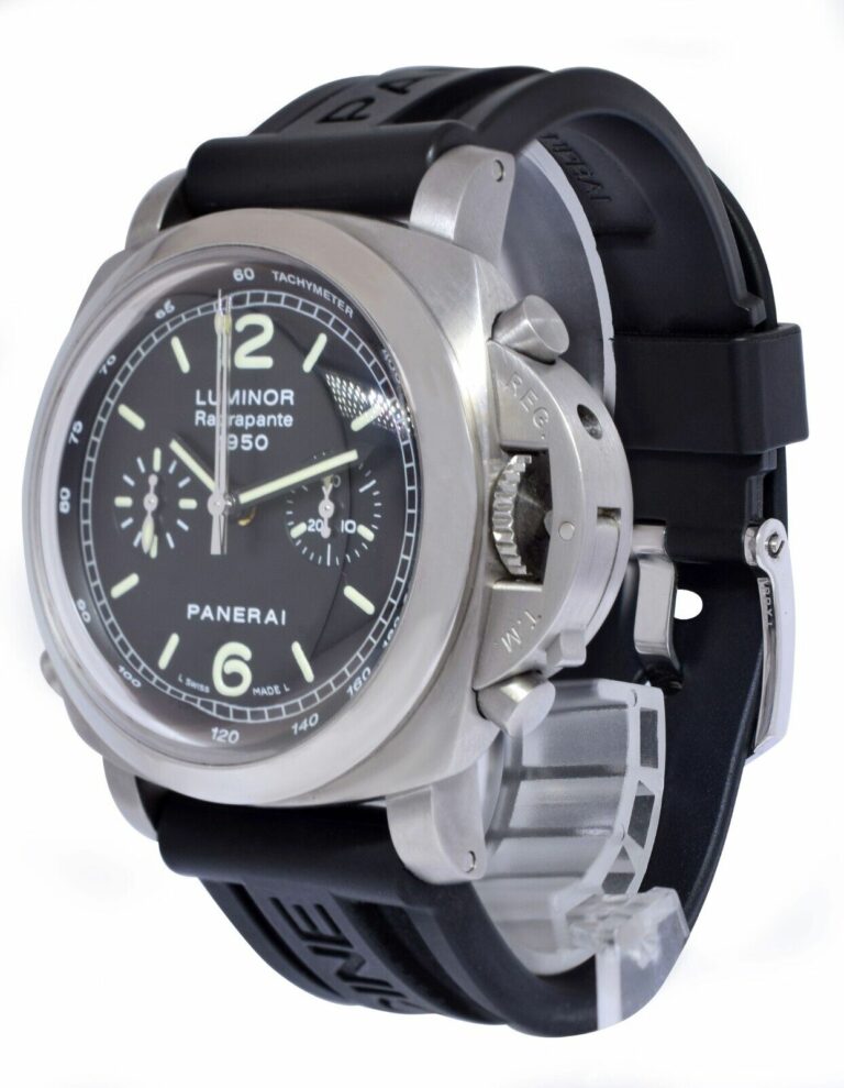 Panerai Luminor Rattrapante Chronograph PAM 213 Steel 44mm Watch B/P PAM00213