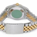 Rolex Datejust 18k Yellow Gold/Steel Slate Roman Dial Mens 36mm Watch T 16233