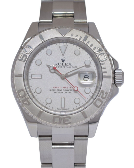 Rolex Yacht-Master 40 Stainless Steel 
Platinum Mens Automatic Watch +12 16622