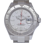 Rolex Yacht-Master Stainless Steel 
Platinum Mens 40mm Automatic Watch M 16622