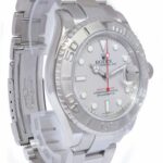 Rolex Yacht-Master Stainless Steel 
Platinum Mens 40mm Automatic Watch M 16622