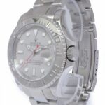 Rolex Yacht-Master Stainless Steel 
Platinum Mens 40mm Automatic Watch M 16622