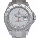 Rolex Yacht-Master Stainless Steel 
Platinum Mens 40mm Automatic Watch M 16622