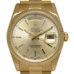 Rolex Day-Date President 18k Yellow Gold Sundust Dial Mens 36mm Watch M 118238