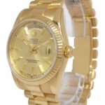 Rolex Day-Date President 18k Yellow Gold Sundust Dial Mens 36mm Watch M 118238