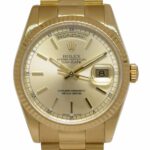 Rolex Day-Date President 18k Yellow Gold Sundust Dial Mens 36mm Watch M 118238