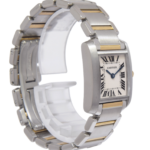 Cartier Tank Francaise Small 18k Yellow Gold/Steel Ladies Quartz 20mm Watch 2384