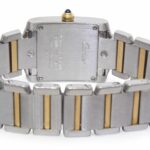 Cartier Tank Francaise Small 18k Yellow Gold/Steel Ladies Quartz 20mm Watch 2384