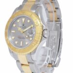 Rolex Yacht-Master 18k Yellow Gold/Steel Rhodium Dial Ladies 35mm Watch U 68623