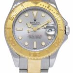 Rolex Yacht-Master 18k Yellow Gold/Steel Rhodium Dial Ladies 35mm Watch U 68623